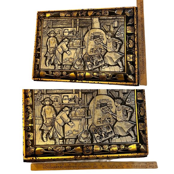 E. Otto Schmidt Biscuit Tin from Nurnberg Germany With a Paper Story in German - Picture 11 of 13